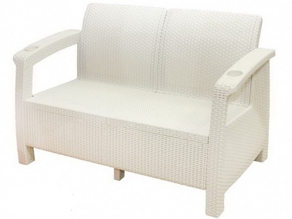 Двухместный диван Yalta Sofa Seаt белый купить в Кинешме