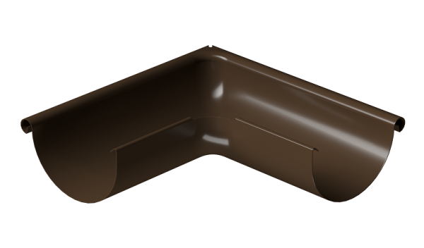 Угол внешний 90° D125 Döcke STAL PREMIUM Каштан, (RAL 8017) купить в Кинешме