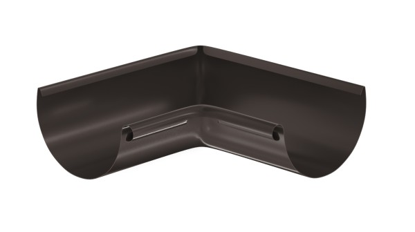 Водосток Aquasistem, система 125x90 - Угол желоба, внутренний 90° RR 32 Тёмно-Коричневый купить в Кинешме