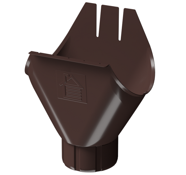 Воронка желоба D125 Döcke STAL PREMIUM Шоколад, (RAL 8019) купить в Кинешме