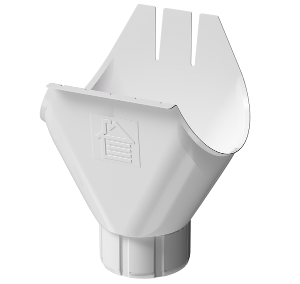 Воронка желоба D125 Döcke STAL PREMIUM Пломбир, (RAL 9010) купить в Кинешме