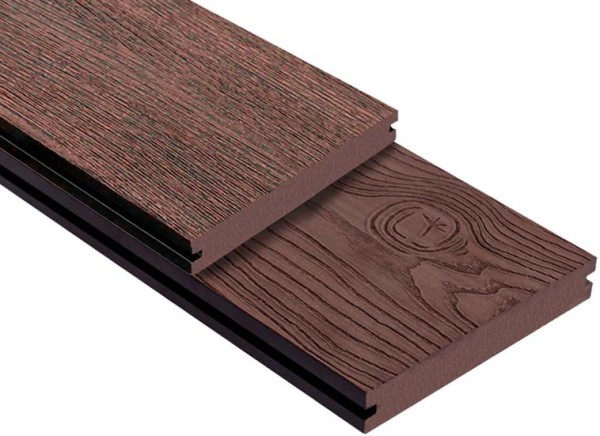 Террасная доска ДПК Outdoor 3D полнотелая STORM/OCEAN BROWN коричневая микс купить в Кинешме