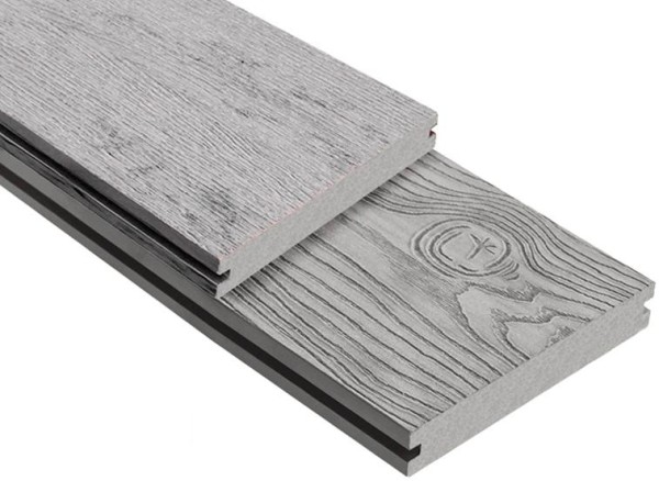 Террасная доска ДПК Outdoor 3D полнотелая STORM/OCEAN GREY серая микс купить в Кинешме
