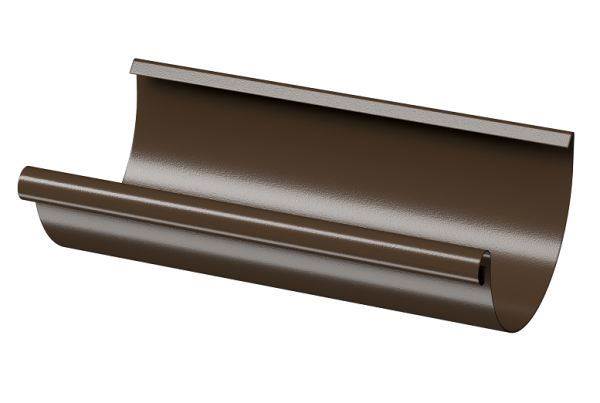 Желоб полукруглый D125 3 м Döcke STAL PREMIUM Каштан, (RAL 8017) купить в Кинешме
