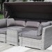 Диван-Трансформер AFINA плетеный из иск. ротанга AFM-320G Grey купить в Кинешме