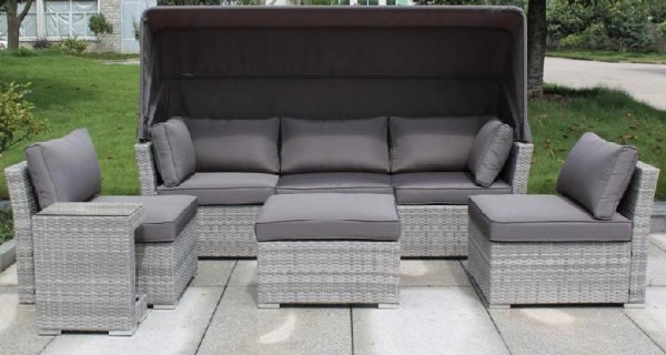 Диван-Трансформер AFINA плетеный из иск. ротанга AFM-320G Grey купить в Кинешме