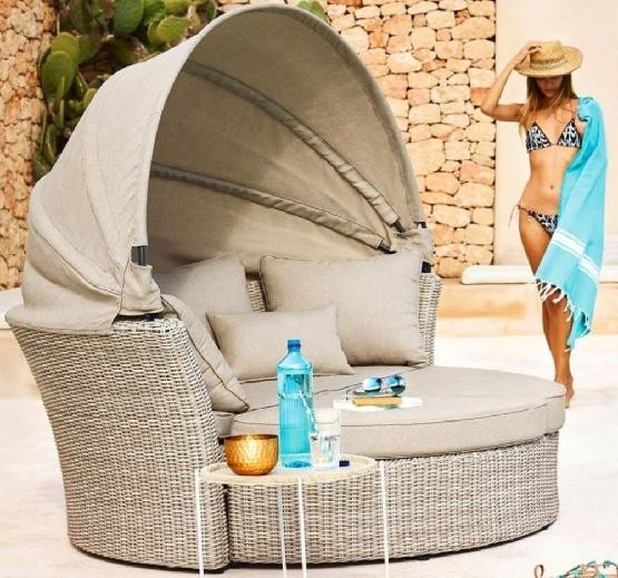 Диван-Трансформер AFINA плетеный из иск. ротанга AFM-325 Beige купить в Кинешме