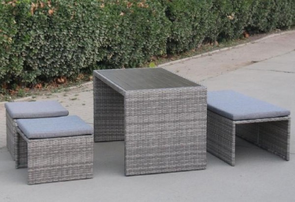 Диван-Трансформер AFINA плетеный из иск. ротанга S330G-W78 Grey купить в Кинешме