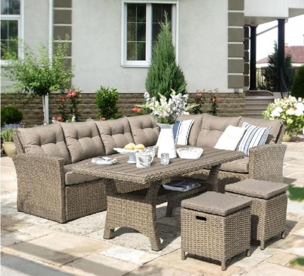 Комплект мебели AFINA плетеной из иск. ротанга AFM-307B Beige купить в Кинешме
