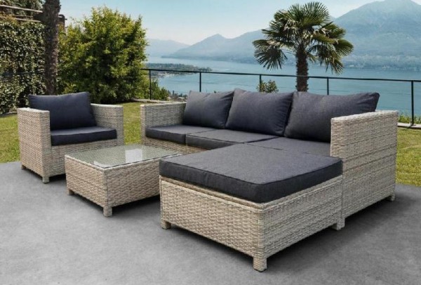 Комплект мебели AFINA плетеной из иск. ротанга YR821G Grey/Grey купить в Кинешме