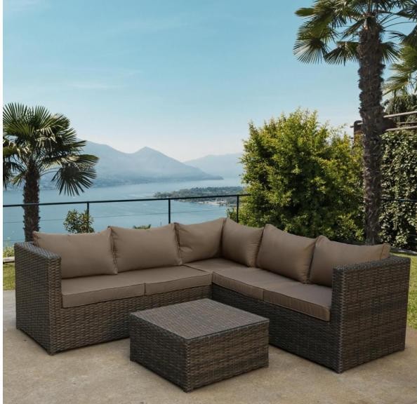 Комплект мебели AFINA плетеной из иск. ротанга YR825A Brown/Beige купить в Кинешме