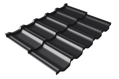 Металлочерепица модульная Квинта Uno Grand Line c 3D резом 0,5 Rooftop Matte RAL 9005 черный купить в Кинешме