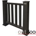 Ограждение из ДПК Outdoor Классик 3D STORM чёрный купить в Кинешме