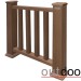 Ограждение из ДПК Outdoor Классик 3D STORM коричневый микс купить в Кинешме