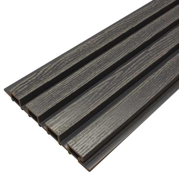 Фасадная доска из ДПК Faynag Wood Рейка Мокрый Асфальт купить в Кинешме