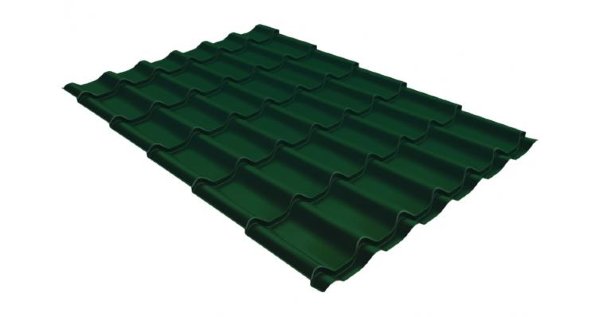 Металлочерепица классик 0,5 Satin RAL 6005 зеленый мох купить в Кинешме