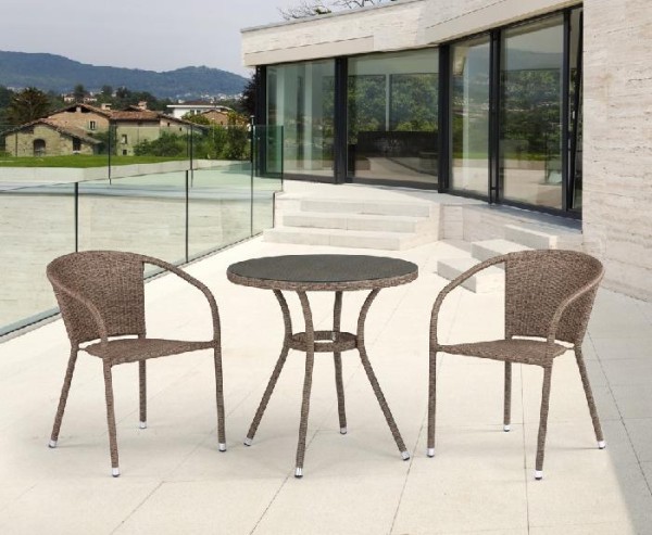 Комплект плетеной мебели AFINA из иск. ротанга T282ANT/Y137C-W56 Light Brown 2Pcs купить в Кинешме