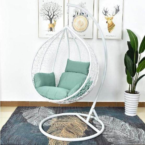 Кресло Подвесное из искусственного ротанга AFM-168A-L White/Green купить в Кинешме