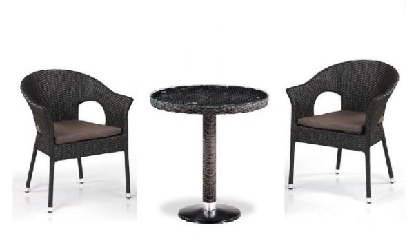 Комплект плетеной мебели AFINA из иск. ротанга T601/Y79A-W53 Brown 2Pcs купить в Кинешме