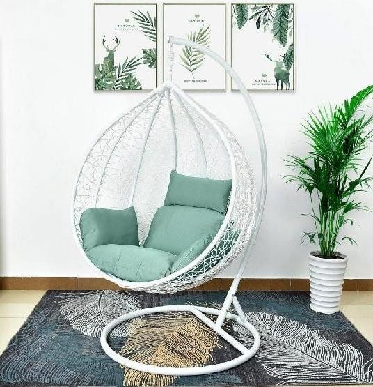 Кресло Подвесное из искусственного ротанга AFM-168A-XL White/Green купить в Кинешме
