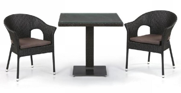 Комплект плетеной мебели AFINA из иск. ротанга T605SWT/Y79A-W53 Brown 2Pcs купить в Кинешме