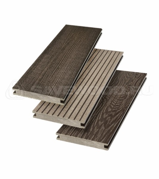 Террасная доска SW Fraxinus (R) полнотелая «SaveWood» Темно-коричневый купить в Кинешме
