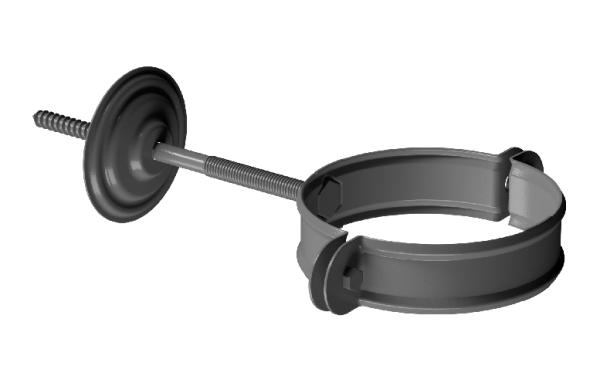 Хомут трубы D90 Döcke STAL PREMIUM Графит, (RAL 7024) купить в Кинешме