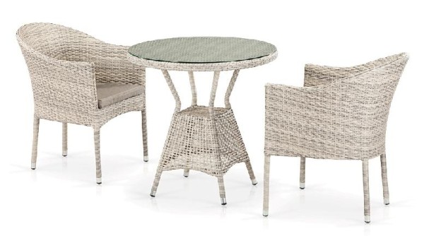 Комплект плетеной мебели AFINA из иск. ротанга T705ANT/Y350-W85 Latte 2Pcs купить в Кинешме