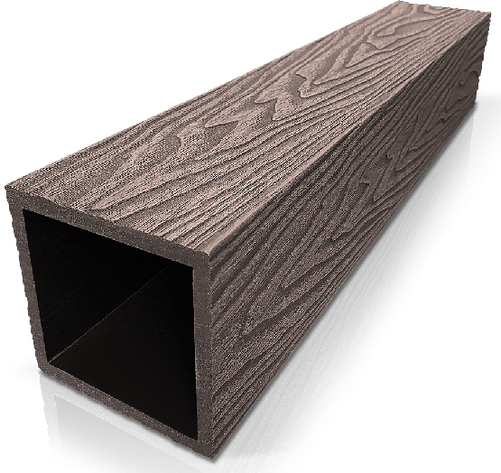 Столб ДПК 3D GardenParkett фактура дерева Венге купить в Кинешме