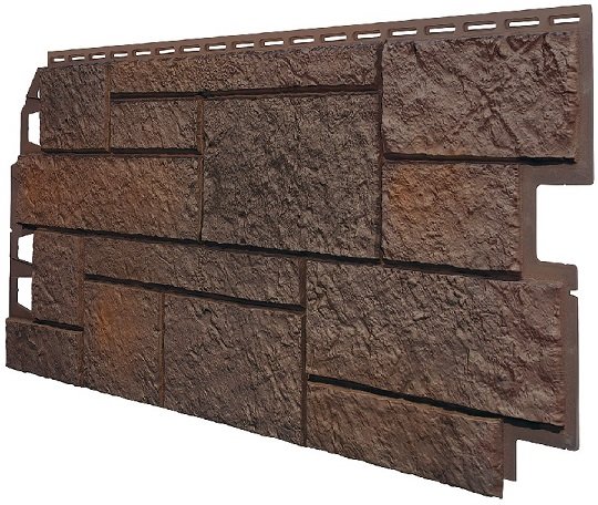 Фасадная панель VOX Sandstone (Сандстоун) темно коричневый купить в Кинешме