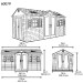 Сарай пластиковый LifeTime 15x8 DD купить в Кинешме