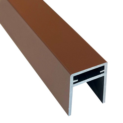П-профиль Алюминиевый EasyDecking 35x25 Коричневый купить в Кинешме