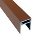П-профиль Алюминиевый EasyDecking 35x25 Коричневый купить в Кинешме