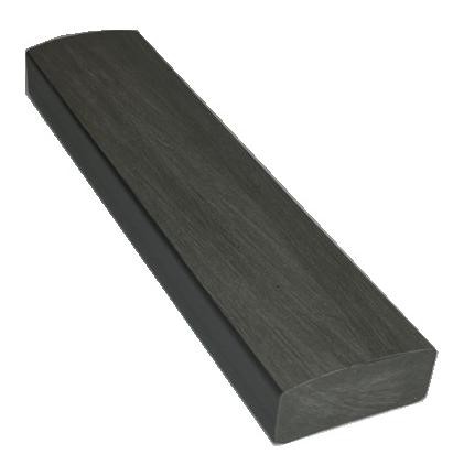 Лавочный брус Ecodecking Некст полнотелый брашированный 70х35 графит купить в Кинешме