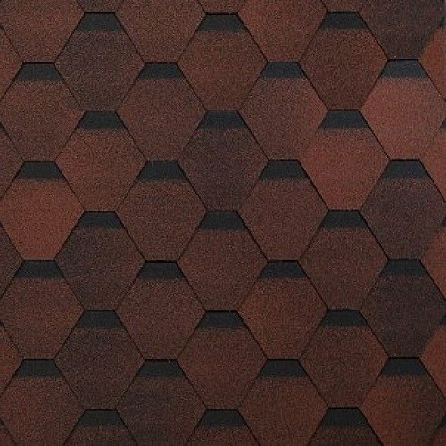 Гибкая черепица Shinglas, коллекция Оптима – Красный купить в Кинешме