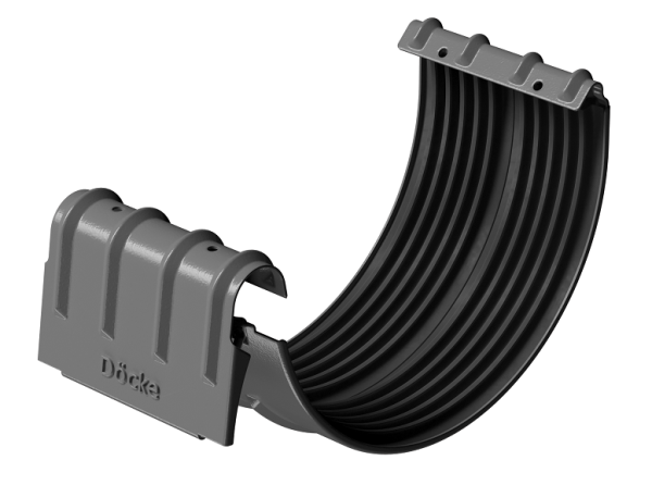 Соединитель желобов D125 Döcke STAL PREMIUM Графит, (RAL 7024) купить в Кинешме