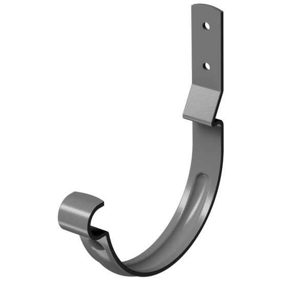 Карнизный крюк короткий (гнутый) D125 Döcke STAL PREMIUM Графит, (RAL 7024) купить в Кинешме