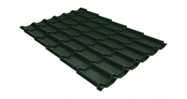 Металлочерепица классик 0,5 Satin RR 11 темно-зеленый купить в Кинешме
